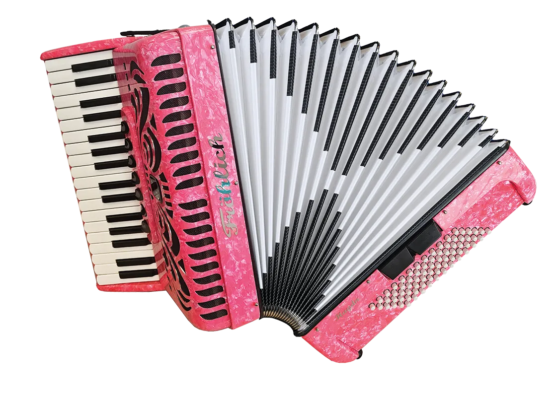 Fröhlich Akkordeon Haydn Basic Line in Rosa Perloid
